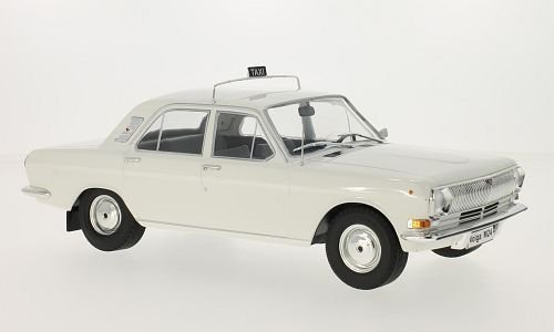 Auto Wolga M24, biela, Taxi, 1972